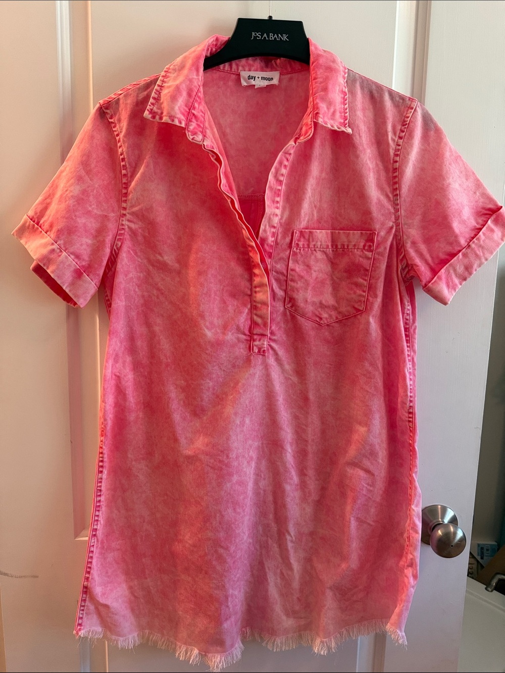 Day + Moon Pink Short-Sleeve Polo Mini size M